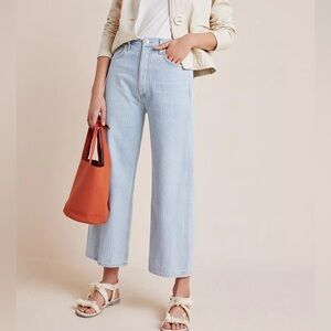 Citizens of Humanity Sacha Ultra High-Rise Wide-Leg Pin-Striped Jeans Size 26